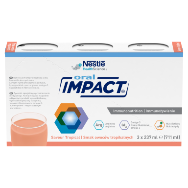 Papildomo maitinimo gėrimas Nestlé IMPACT ORAL 3 x 237ml
