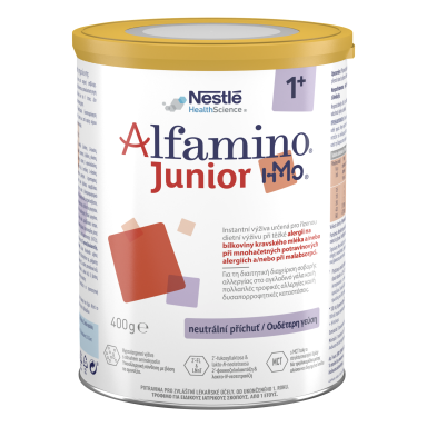 Hipoalerginis miltelių mišinys paremtas aminorūgščių pagrindu nuo 1 metų Nestlé ALFAMINO JUNIOR HMO, 400 g