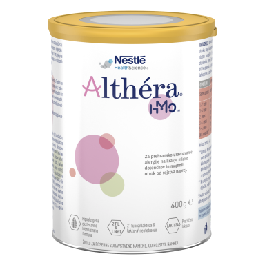 Hipoalerginis miltelių mišinys iš labai hidrolizuotų pieno išrūgų baltymų kūdikiams Nestlé ALTHERA HMO, 400 g
