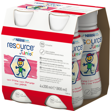 Papildomo maitinimo gėrimas vaikams Nestlé RESOURCE JUNIOR, 4 x 200 ml