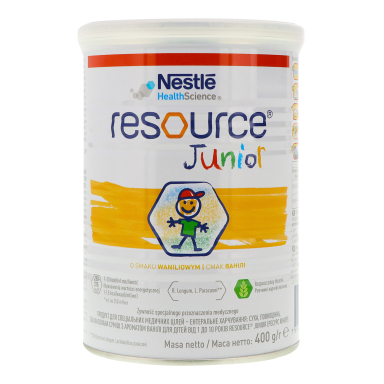 Vanilės skonio milteliai vaikams Nestlé RESOURCE JUNIOR